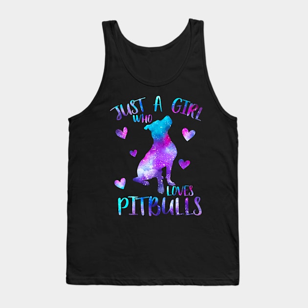 Just a girl who loves pitbulls Tank Top by PrettyPittieShop